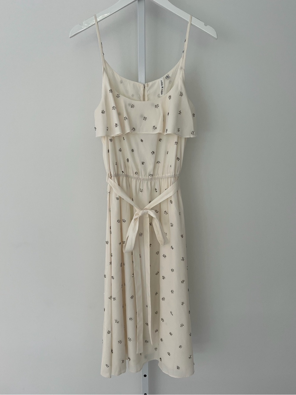 ROBBI & NIKKI IVORY EMBELLISHED DRESS SIZE SMALL NWOTS!